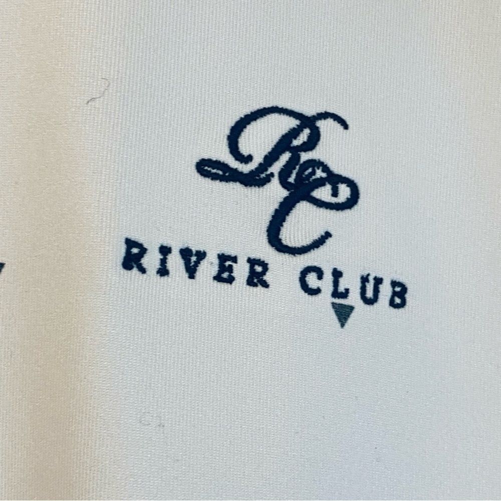 Nike White Polo with Navy Accents - Picture 3 of 7